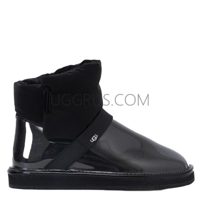 Clear Quilty Boots Black
