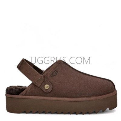 Goldenstar Clog Platform Chocolate