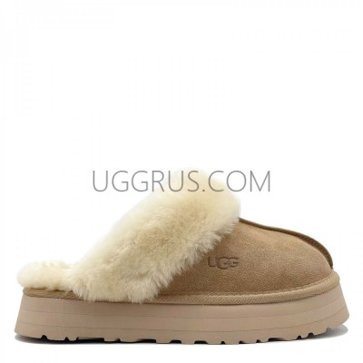 Slippers Scuffette Platform Sand