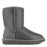 Mens Classic Short Metallic Grey