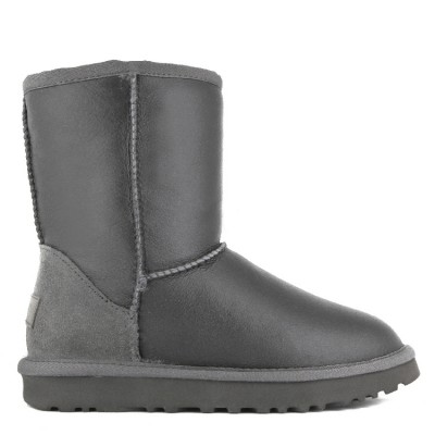 Mens Classic Short Metallic Grey