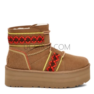 Classic Mini II Braid Platform Chestnut