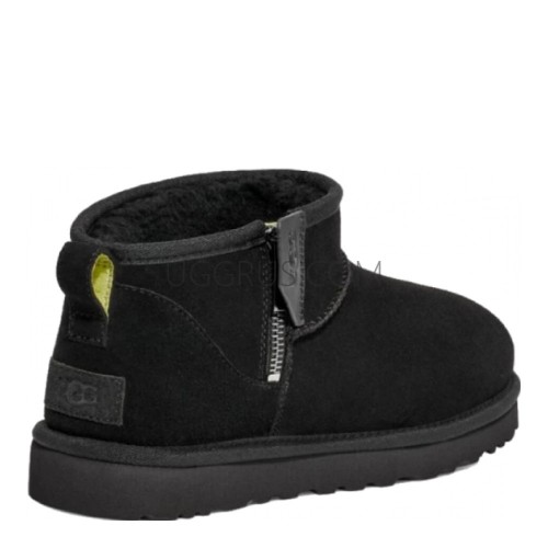 Mens Classic Ultra Mini Zip Boot Black