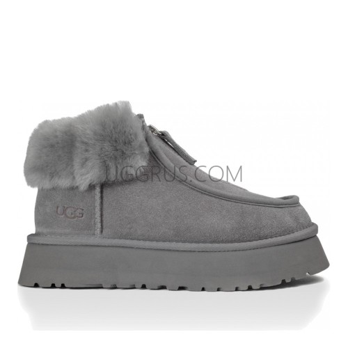 Funkette Platform Boots Grey Violet