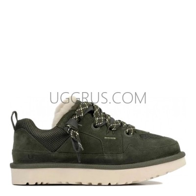 Mens Lowmel Low Sneaker Dark Green