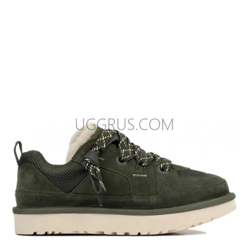 Mens Lowmel Low Sneaker Dark Green
