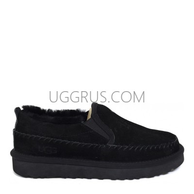 Stitch Slip On Black Metal
