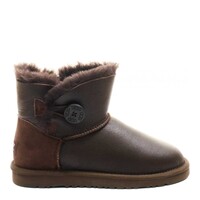 Bailey Button Mini Metallic Chocolate