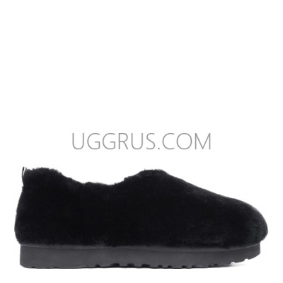 Hailey Fluff Slippers Black