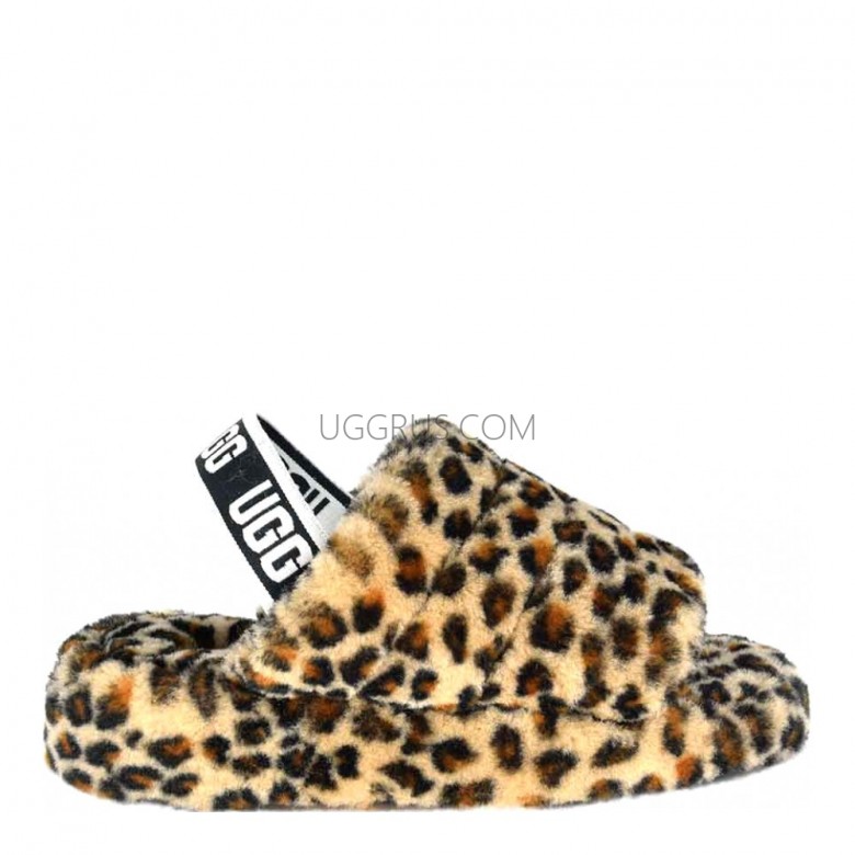 UGG Fluff Yeah Slide Leopard