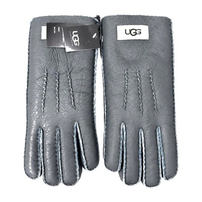 Перчатки UGG кожаные Grey