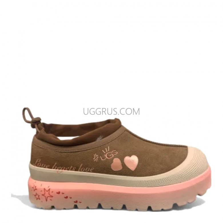 UGG Tasman Hybrid Hearts Pink