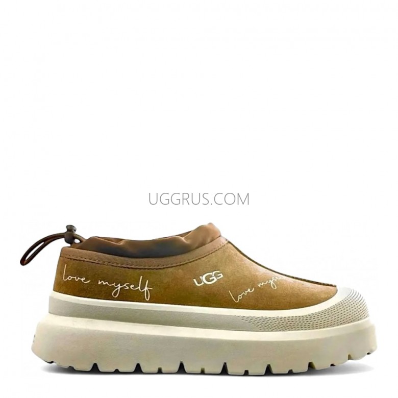UGG Tasman Hybrid Love Myself Khaki