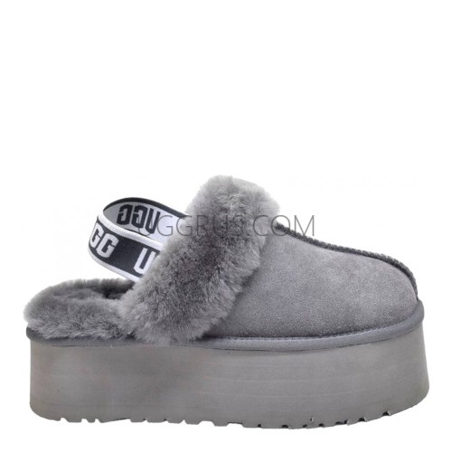 Funkette Suede Platform Grey