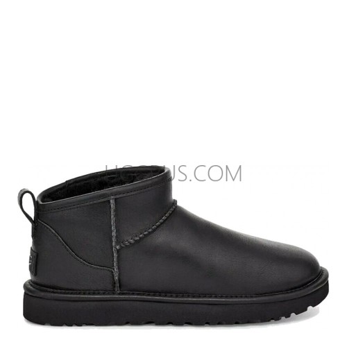 Mens Classic Ultra Mini Black Leather