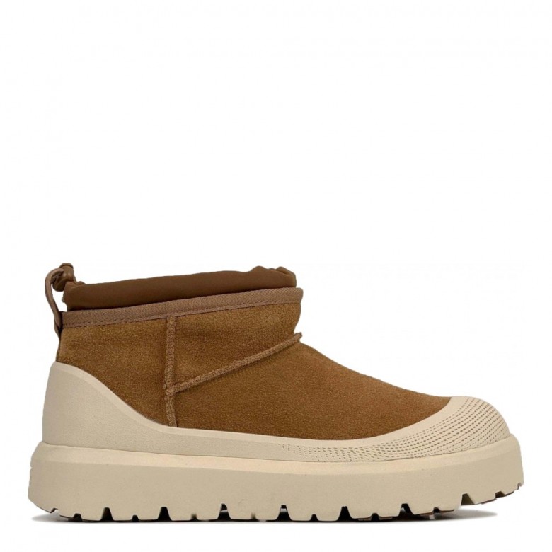 UGG Mens Classic Ultra Mini Hybrid Chestnut Whitecap