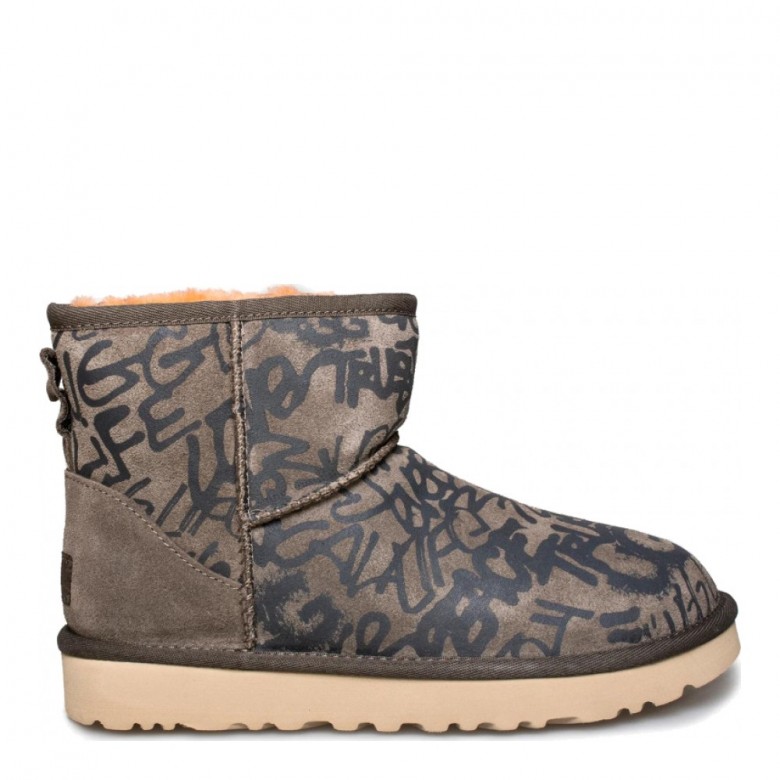 UGG Classic Mini Graffiti Slate
