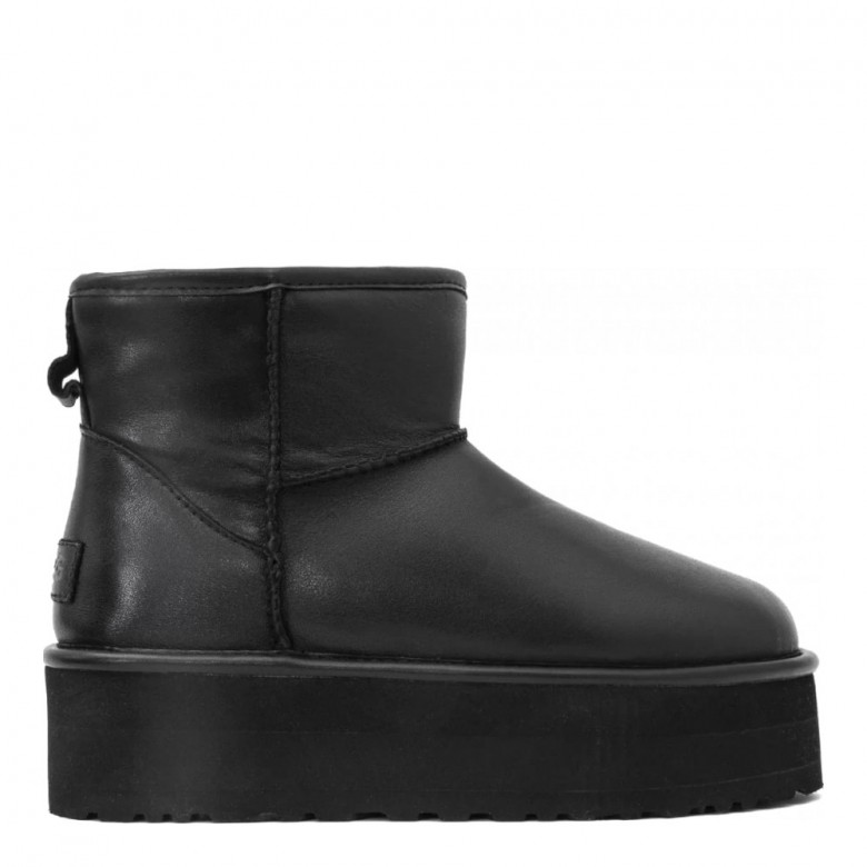 UGG Classic Mini Platform Leather Black