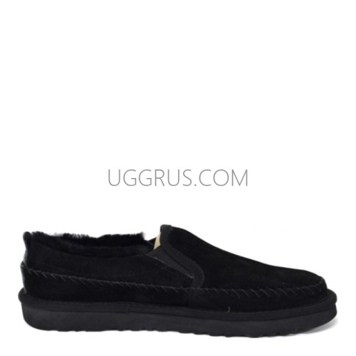 Mens Neumel Stitches Slip-on Black