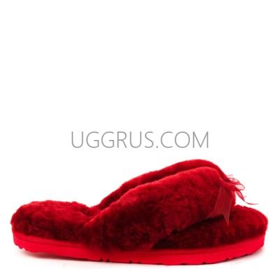 Fluff Flip Flop Bordo