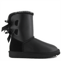 Kids Bailey Bow Metallic Black