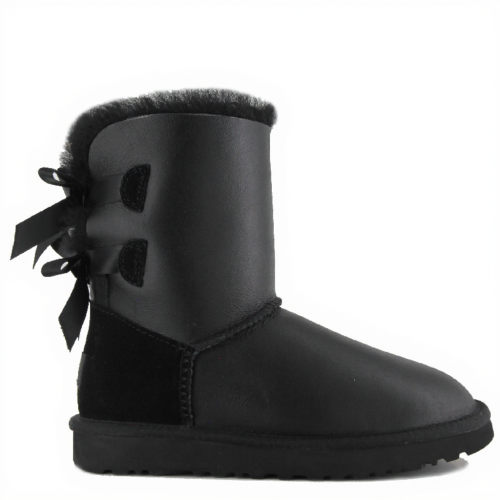 Kids Bailey Bow Metallic Black